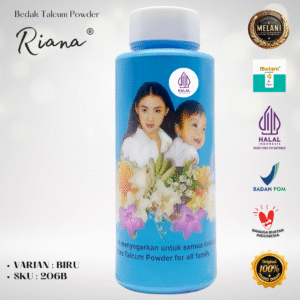 206 Bedak Riana by Melani 150 gram Botol Plastik | 2 Pilihan Warna – BPOM dan HALAL Terdaftar