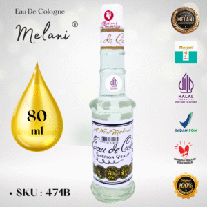 471B Melani Eau De Cologne 80 ml Minyak Wangi Upacara Kedukaan – BPOM dan HALAL Terdaftar