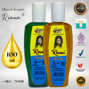 706R Riana Minyak Kemiri Botol Plastik Ulir 100ml | 2 Pilihan Warna – BPOM dan HALAL Terdaftar
