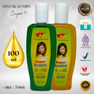 706S Super Minyak Kemiri Botol Plastik Ulir 100ml | 2 Pilihan Warna – BPOM dan HALAL Terdaftar