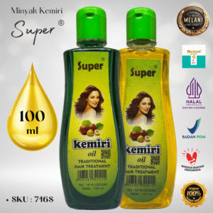 716S Super by Melani Minyak Kemiri 100 ml Botol Plastik | 2 Pilihan Warna – BPOM dan HALAL Terdaftar