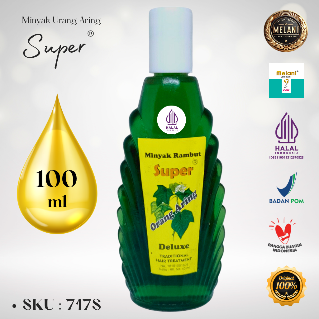 717S Super Minyak Urang Aring / Orang Aring 100 ml Botol Kerang Plastik - BPOM dan HALAL Terdaftar