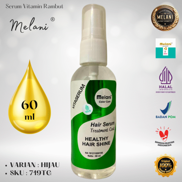 719T Melani Serum Vitamin Rambut 60 ml | 8 Pilihan Warna - BPOM dan HALAL Terdaftar - Gambar 8